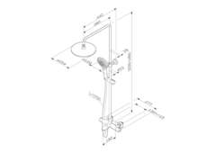 Душевая система ShowerSpot с термостатом AM.PM Like - F0780564