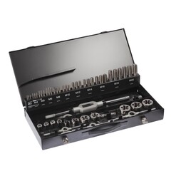 Набор метчиков и плашек M3-M20 54пр HSS-G Terrax by Ruko A245040