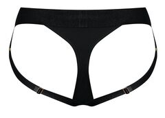 Черные трусики для насадок Heroine Lingerie Harness - size S - 