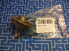 Вал насоса QUATTRO ELEMENTI VERONA/NAPOLI в сборе с шестерней и подшипником (242-311-P091)