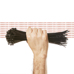 Стяжки морозостойкие Арктик 5х250 черные - 100 шт/уп | Хомуты кабельные морозостойкие