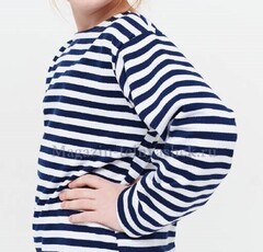 Купить тельняшку ВМФ - Магазин тельняшек.ру 8-800-700-93-18Тельняшка детская с начесом (темно-синяя полоса) в Магазине тельняшек