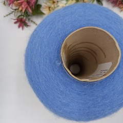 Альпака на шёлке арт Alpaca Baby Seta 06 Незабудка