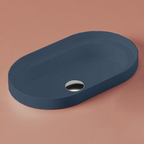 ArtCeram Fuori scala TFL033 36 00 Раковина, Artceram, FUORI SCALA, ширина, мм-583, глубина, мм-363, высота, мм-130, тип установки-встраиваемый/накладной/с консолью, отверстия для смесителя-отсутствуют, без перелива, материал-керамика, цвет-Blue notte
