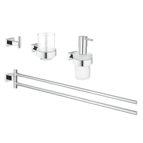 Комплект аксессуаров для ванной Grohe Essentials Cube 40847001