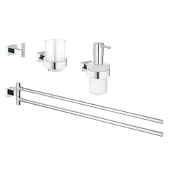 Комплект аксессуаров для ванной Grohe Essentials Cube 40847001 фото