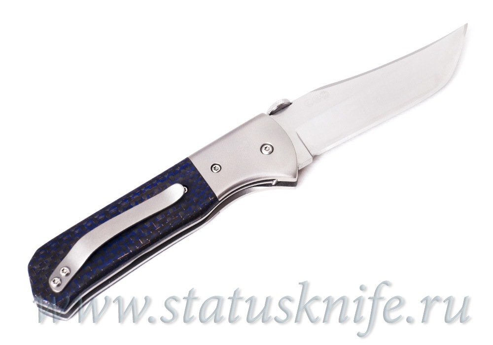 Нож Chuck Gedraitis Small Marauder CPM154 CF Blue 2014