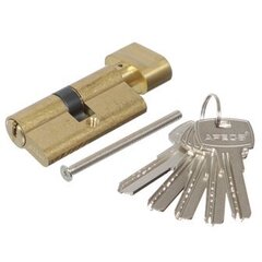 Личинка замка двери Apecs L-0108-GM матовое золото с заверткой