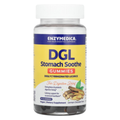 Enzymedica DGL Stomach Soothe Gummies 74 veg gummies, Экстракт солодки