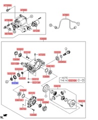 САЛЬНИК ХВОСТОВИКА РЕДУКТОРА ЗАДНЕГО (4WD) CRETA, TUCSON JM, SANTA FE CM, DM, ix35, SPORTAGE KM, SL PHG (50*69*8)