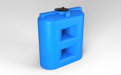 Ёмкость пластиковая пищевая ЭкоПром SL 2000 л. узкая округлая высокая (189x80x207см;черный) - арт.555302