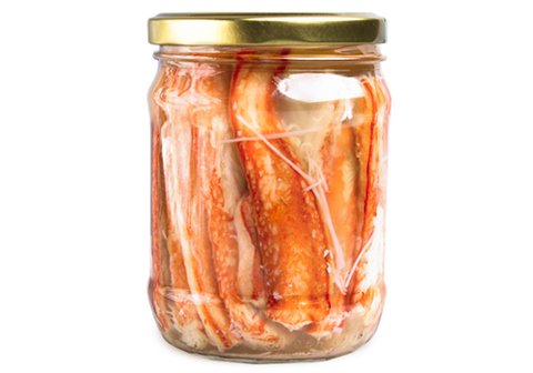Фаланги краба стригуна в собственном соку, 500г