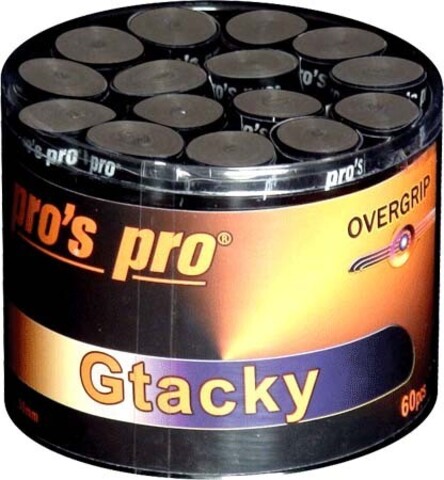 Намотки теннисные Pro's Pro G Tacky 60P - black
