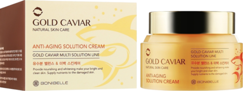 Enough Gold caviar anti-aging solution Cream Крем для лица антивозрастной с экстрактом икры