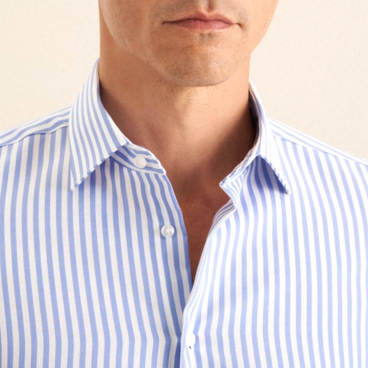 Сорочка мужская Seidensticker Slim Fit 01.643550-13 в синюю полоску