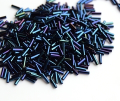 Стеклярус 6мм Миюки, 0452 Metallic Dark Blue Iris