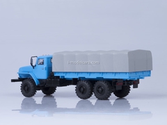 Ural-4320-0911 board with awning long wheelbase 4555 mm blue 1:43 AutoHistory