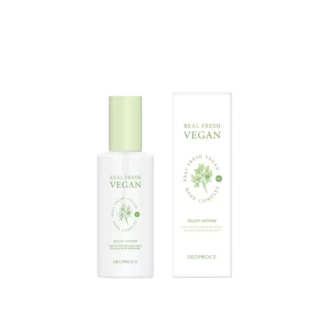 Deoproce Real Fresh Vegan Relief Lotion Лосьон для лица увлажняющий на основе растительных экстрактов