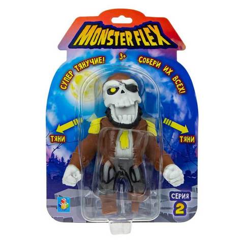 Monster Flex тянущийся монстр «Пират-призрак» 1Toy 2 серия