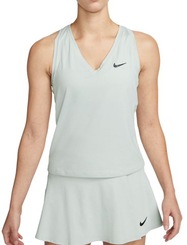 Топ теннисный Nike Court Dri-Fit Victory Tank - light silver/black