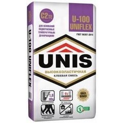 Плиточный клей УНИФЛЕКС U-100 Юнис 25кг