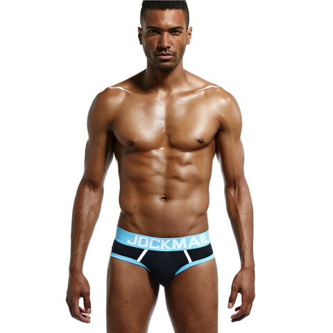 Мужские трусы брифы черные JOCKMAIL JM2048-2