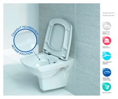 Подвесной унитаз CERSANIT CARINA Clean On DPL EO slim