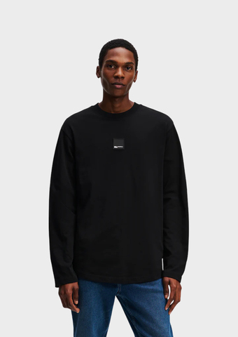 Лонгслив KARL LAGERFELD JEANS Reg Ls Curved Hem Tee