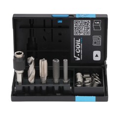 Набор для восстановления резьбы М 8,0х1,25 15пр V-Coil Rapid Volkel 04312