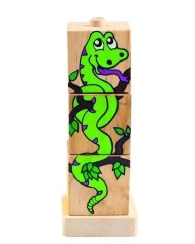 Кубики Деревянные, Животные саванны