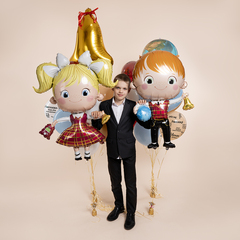 К Фигура, Школьник, Ученица Девочка, 42''/107 см, 1 шт. (В упаковке)