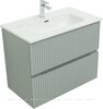 Aquanet 332519 Тумба с раковиной Джейн 80 цв.мисти грин (раковина Фортуна) (332519)