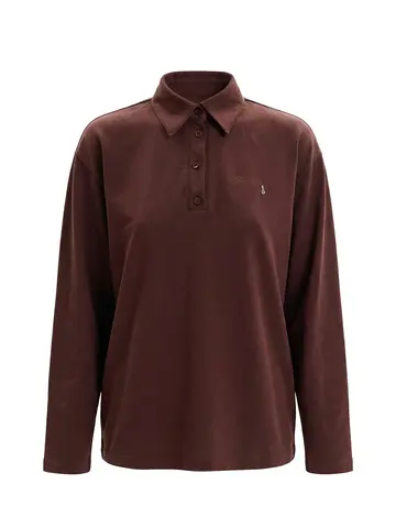 Поло DEW lONG, коричневый