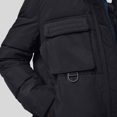 Куртка Alpha Industries Hooded Puffer Black (Черная)