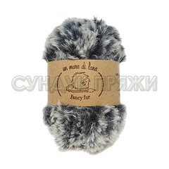 Wool Sea Fancy Fur 714 (чёрно-серый меланж)