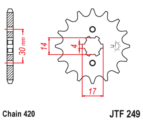 Звезда ведущая JTF249-13