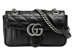 Мини-сумка на плечо Gucci GG Marmont черный