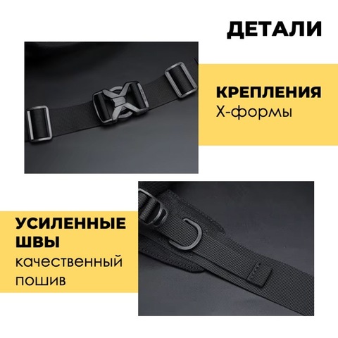 Картинка сумка поясная Ozuko 9778 Black - 6