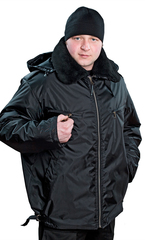 Куртка"Пилот" на синтепоне тк.Оксфорд Чёрный