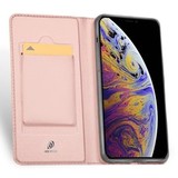Чехол книжка-подставка Dux Ducis с магнитом для Samsung Galaxy S20 (Розовое золото)
