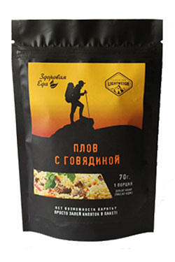 

ПЛОВ С ГОВЯДИНОЙ ЗДОРОВАЯ ЕДА (70 г)