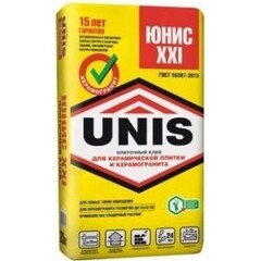 Плиточный клей Юнис XXI желтый 25кг