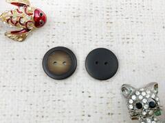 Пуговицы, d 1,8 см, 2 прокола, тёмно-коричневый