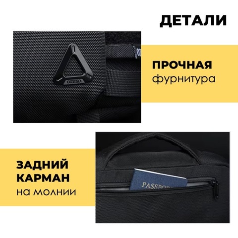 Картинка сумка поясная Ozuko 9778 Black - 7