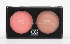 OG-Y6875 Румяна для лица шелковистые+бронзатор тон 05,Blush/Soft Lights Duo