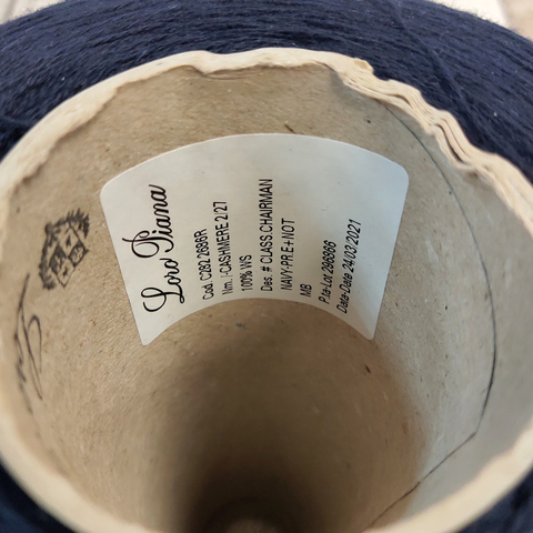Кашемир LORO PIANA CASHMERE 2/27 темно-синий