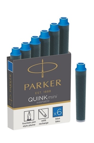 Картридж с чернилами Parker Quink MINI Z17, Blue (1950409)