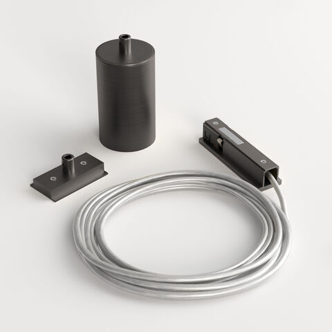 Подвесной комплект для подключения трековой системы освещения к питанию (боковой) Elektrostandard Line Magnetic 85009/00 титан