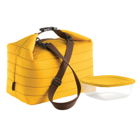 Набор термосумка+контейнер Handy большой жёлтый Guzzini