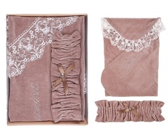 Плед велюровый "Сказка" ПД 701 (какао)